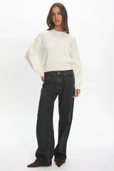 Cadence Knit Sweater Cream