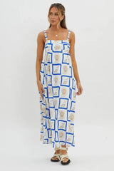 LOST IN LUNAR Katie Maxi Dress Shell Print