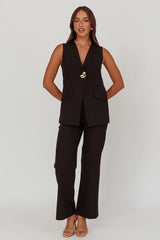 Fair Play High Waist Pants Black
