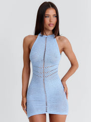 Aleena Mini Dress Light Blue